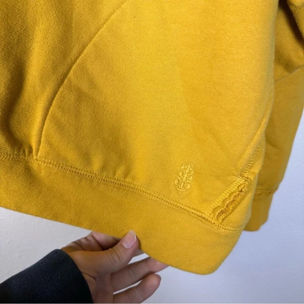 FREE PEOPLE Movement Boho Granola Hip Women M Yellow Logo Metti Crew Sweatshirt - Picture 4 of 10